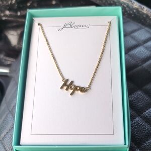 Gold Hope Necklace